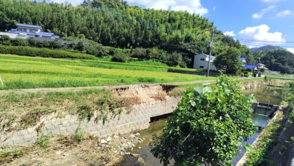 土砂災害の跡